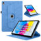 Custodia per iPad (A16) 11th Generation 11 Pollici 2025/ iPad 10th Generation 2022 10.9 Pollici 2022 PU Flip Tablet Case con Supporto Girevole di 360° Protettiva Cover AntiGraffio Antiurto, Blu