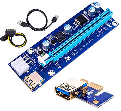 LfrXtra PCIe Für Express Cable Mining Powered PCI E Gold USB 009S GPU 6Pin Adapter Karte Für BTC Bergbau