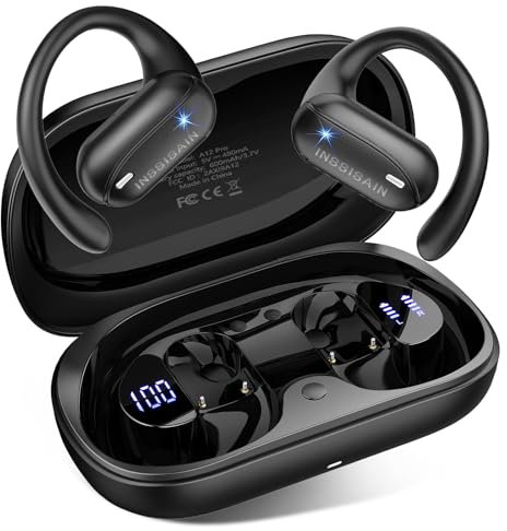3 in1 AI Auriculares Traductores de Idiomas,164 Idiomas Traductor Instantaneo,Bluetooth 5.3 Deportivos,IPX7,Necesidad de conectarse a una aplicación fija,Carga de 10 minutos (black 01)
