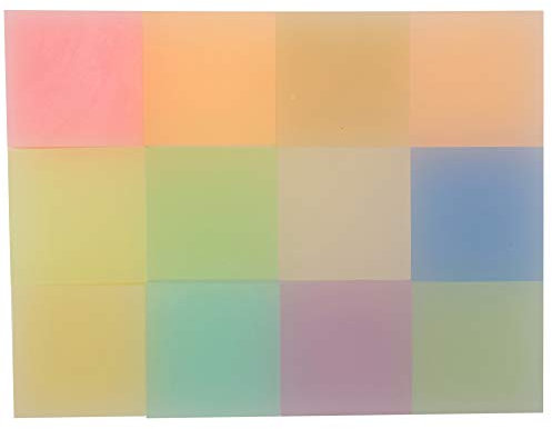 Xolsurg Stempelblock aus Gummi, zum Gravieren und Schnitzen, 12 Stück, halbtransparenter Stempelblock aus Gummi, 5 x 5 x 1 cm