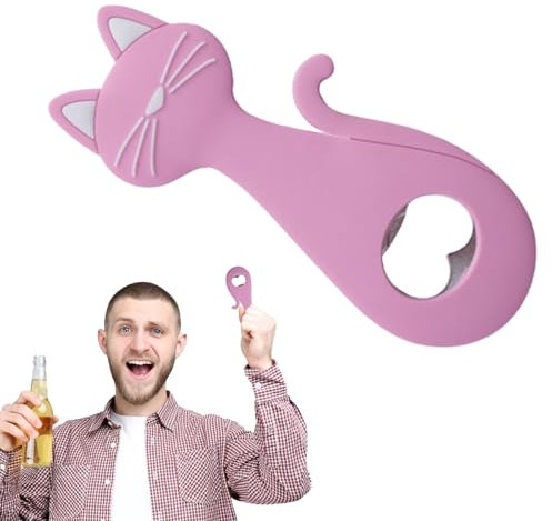 Abrebotellas - Dulce abridor de tapa de cerveza, removedor de tapa de bebidas de bolsillo | Herramienta magnética para botellas de refrigerador, lid de acero inoxidable, Lifter, electrodomésticos de