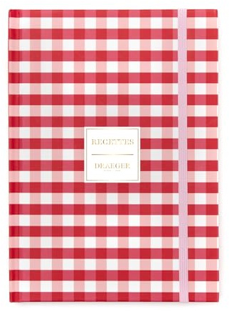 DRAEGER PARIS 1886 - Kleines Notizbuch 15 x 21 cm – Rezeptbuch – 60 Blatt und 181 Seiten – FSC-Papier – Notizen, Ideen & Organisation