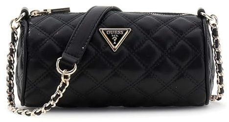 GUESS Schultertasche Giully II Mini Barrel Bag Black schwarz