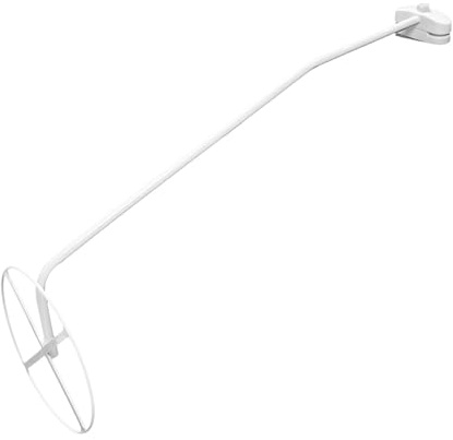 Soporte para Mosquitera de Cuna Infantil, Varillas de Acero Blanco | Fijación Clip y Tornillo, Conecta Aro y Barra, Compatible Camas Infantiles