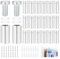 HSeaMall20 PZ In acciaio inox Pubblicità Vite di vetro Standoff Bulloni Supporto Vite Segno Pubblicità Chiodi Hardware Supporti Viti Frameless Standoff Clamp Per Vetro (19 x 40mm Advertising Screw)