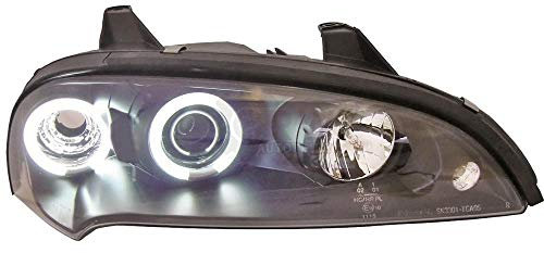 Set Scheinwerfer Tigra Bj. 94-00 klarglas/schwarz CCFL Angel Eyes H1+H1
