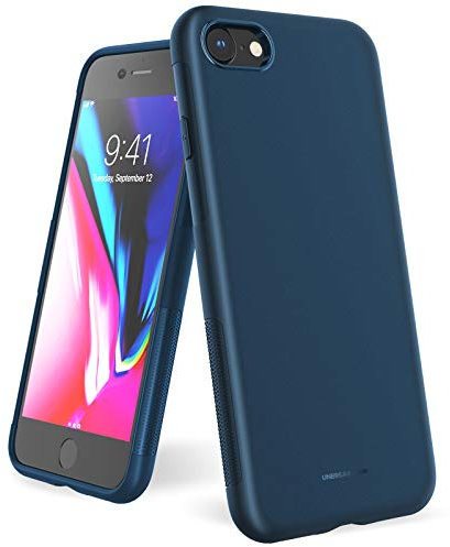 UNBREAKcable iPhone 8 Case, iPhone 7 Case - Soft Frosted TPU Ultra-Slim Stylish Protective Cover for 4.7-inches iPhone 8 and iPhone 7 [Drop Protection, Non-slip] - Dark Blue