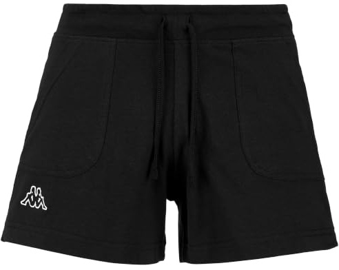 Kappa - Sport-Shorts, Damen, Baumwolle, Fitnessstudio, Modell: Caber Logo