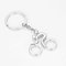IKAAR Schlüsselanhänger Sportlicher Mann Road Bicycle Figure Keychain aus Edelstahl
