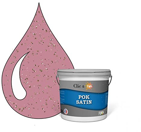 POK PAILLETTE : Peinture de Finition Acrylique Effet Pailleté Murs Intérieurs - Far à Joues 25m² - 2,5L