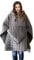 VEJESIME Weighted Blanket, Wearable Heavy Blanket 10lbs(57.4''x47.2'') Grey for Adult, Soft Material with Premium Glass Beads for Better Sleep