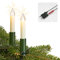 hellum Lichterkette Weihnachtsbaum, 15er Baumkerzen 9,8m Made-in-Germany Lichterkette innen mit Stecker Teilbar, Weihnachtsbeleuchtung mit Filament Weihnachtsbaum Kerzen mit 3er Ersatzkerzen 430059