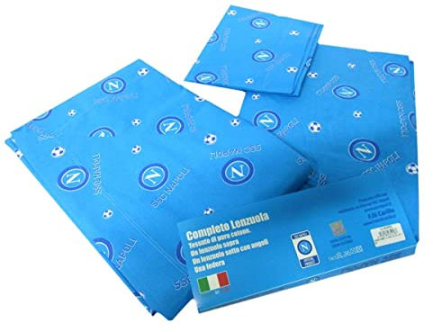 LIGUORO SHOP Bettwäsche-Set für Einzelbett mit Doppelbett, 100 % reine Baumwolle, CAPRI