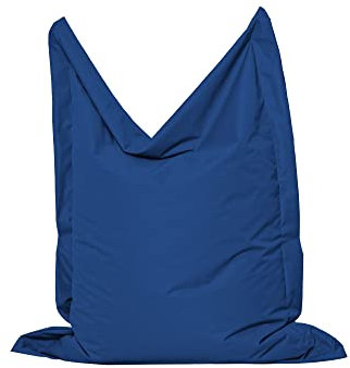 MB MILLINDABAG Rechteckig Sitzsack für Kinder Jugendliche und Erwachsene Beanbag Sitzen & Liegen Indoor & Outdoor Gaminggeignet & bereits gefüllt Sitzkissen (Marineblau, M - 100 X 145 cm)