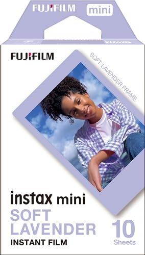 Instax Fujifilm Película instantánea instax Mini Film 10 Fotos/Pack, Soft Lavender