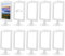 APACALI 10 Pièces Cadre Photo Double Face, 10x15 cm Cadre Photo Support De Bureau, Cadre Stand Support Photo Autoportant, Cadre Photo Vertical En Plastique, Chaque cadre peut contenir 2 photos