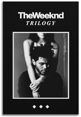INKT The Weeknd Poster, Wandkunst, Leinwandgemälde, Wohnzimmer, Schlafzimmer, Heimdekoration, Büro, Wandposter, Fitnessstudio, Kunstmalerei, 30 x 45 cm