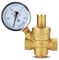 Druckminderer Wasser G 1/2 3/4 1 2 Messing Wasserdruckminderer-Halteventil DN15/DN20/DN25/DN32 Regler Einstellbares Überdruckventil Manometer Wasserdruckregler (Size : DN20, Color : Without Gaug