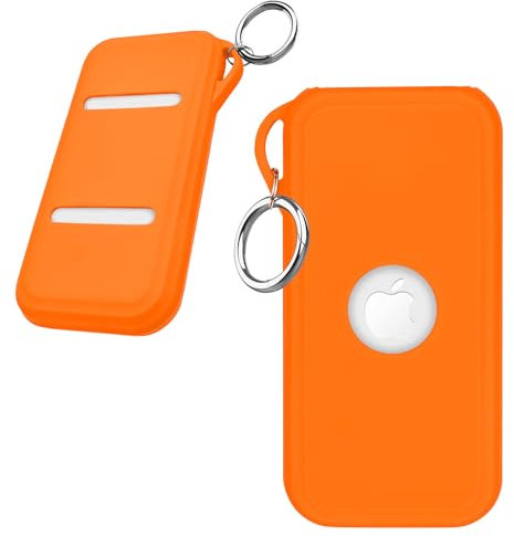 DLseego Hülle Kompatibel mit Apple Vision Pro Batterie,Weiche Silikon-Schutzhülle,Sturzsicher und Stores Cables,Aufhängbar,Kratzfest,Orange