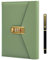 SidMing Tagebuch mit Schloss, Leder Journal mit Schloss, Schreibjournal, Notizbuch, Passwort Buch mit Stift, Vintage-Tagebücher für Männer, Frauen, Mädchen, Jungen, Neu-Grün