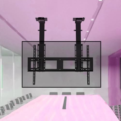 Elektrisch TV-Halterung - Bodenstehender TV-Halterung, Mit Fernbedienung Automatisch Anhebbarer TV-Ständer Für Die Decke, Mit 100/130 Kg Belastbar Elektrischer Teleskop-Hebeständer(55-100inch TV)