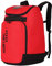 AUMTISC Skischuhtaschen mit Helmfach und Rucksackgurten, Skirucksack Skischuhrucksack mit Helmtasche, Skitasche Siksack für Skistiefel, Schlittschuhe, Snowboard (Rot, 45L)