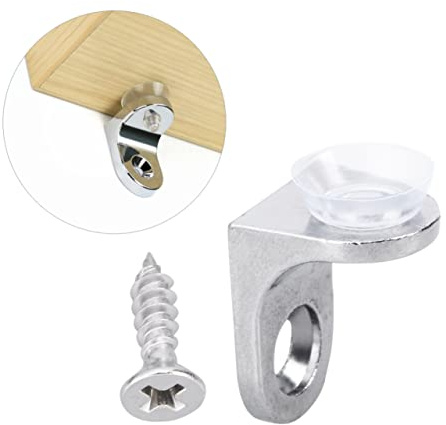 ARTIBETTER Lot De 20 Supports Détagère Ronds Avec Coupelles Pour Verre Bois Alliage De Zinc