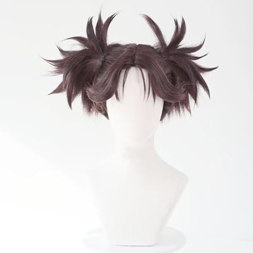 WCCNKK Anime Cosplay Perücke Choso Braune Perücke Mit Doppeltem Pferdeschwanz Halloween Kostüm Cosplay Perücke, Für Party Karneval Weihnachten, Anime-Dekorationsgeschenk, Mit Perückenkappe