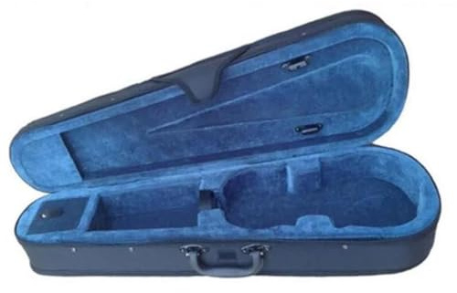 4/4 3/4 1/2 1/4 1/8 Dreieckiger Schaumstoff-Geigen-Hartschalenkoffer Professioneller Geigenkasten Geigen-Aufbewahrungsbox Geigenteile(Blue,1/2)