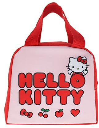 Blueprint Collections Hello Kitty - Borsa termica per il pranzo per bambini, graziosa scatola per il pranzo e materiale scolastico, regali Hello Kitty