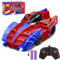 Joellfuner Ferngesteuertes Auto Spider, Ferngesteuertes Wand Klettern Auto mit LED-Vorne und Hinten Leuchtet, Laserwand kletterndes 360° Rotierbar, Geschenk zum Geburtstag für Kinder ab 3-9 Jahre