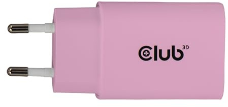 Club3D CAC-3021 USB-C® Ladegerät 30 Watt 2 Stück Pink
