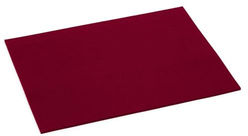 HEY-SIGN Tischset Filz 4-teilig rechteckig, Hey Sign_Farbe:21 - Bordeaux, Hey Sign_Größe:Tischset 5 mm