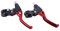 Alomejor 1 Paar Fahrrad Bremshebel Aluminiumlegierung Bremshebel Bremsgriff für Mountianbike Rennrad(Rot)