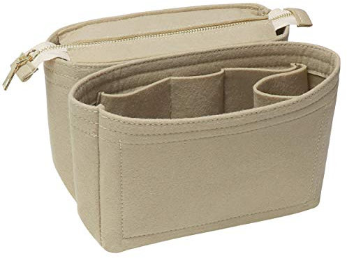 Soyizom Filztasche Organize Insert Bag in Tasche für Einkaufstasche Mit 2 Packungen Fit in Neonoe und andere Bucket Bags-Beige