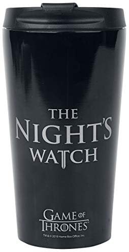 Game Of Thrones - Travel Mugs - Game of Thrones Metal Travel Mug - Night's Watch