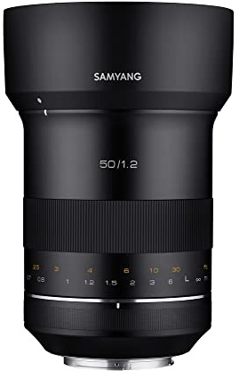 SAMYANG XP 50mm F1.2 Canon EF - manuelles Standard Objektiv, 50 mm Festbrennweite für Canon Vollformat & APS-C Kameras mit EF/EF-S Anschluss, für EOS Serie, ideal für Reportagen, Portraits, Reisen