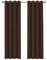Deconovo Coppia di tende oscuranti con occhielli, per cameretta dei bambini, 132 x 241 cm, colore: Marrone