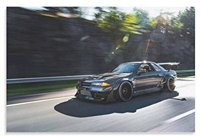 JDM-Auto-Poster, personalisierbar, Widebody Nissan Gt-r R32, Leinwandkunst, Poster und Wandkunst, Bilddruck, modernes Familien-Schlafzimmer, Dekor-Poster, 30 x 45 cm