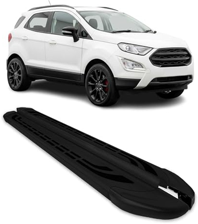 OMAC Trittbretter Seitenschweller Seitenbretter kompatibel mit Ford Ecosport 2011-24 Alu Schwarz