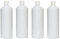 Palm Safe 4pcs 1 Litre HDPE Durable Plastic Bottles BPA Free Refillable Reusable with Non Leak Flip Caps