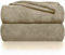 Gräfenstayn® Kuscheldecke flauschig & super weich - hochwertige Fleecedecke auch als Wohndecke, Tagesdecke, Sofadecke & Sommerdecke geeignet - Überwurf Decke Sofa & Couch (Hellbraun, 150x130 cm)