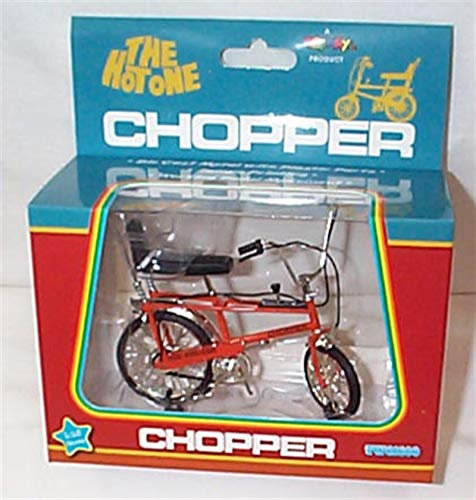 toyway Raleigh Chopper Mk1 Orange Bicycle Bike 1:12 scale diecast model