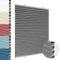 Allesin Wabenplissee ohne Bohren Verdunklung Thermo Doppelplissee Klemmfix Zweifarbig Grau-weiß 90x130 cm (BxH) 100% Blickdicht, Sonnenschutz & Schallschutz Plisseerollo für Fenster & Tür