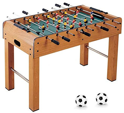 Samnuerly Multi-Spieltisch, Tischfußball, Multi-Spieltisch, Combo-Spieltisch mit Fußball, Billard, Slide-Hockey, Holz-Fußballtisch, perfekt für Spielzimmer, Spielhallen, Bars,