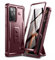 Dexnor for Samsung Note 20 Ultra Case, [Built in Screen Protector and Kickstand] Heavy Duty Military Grade Protection Shockproof Protective Cover for Samsung Note 20 Ultra - Magic Red