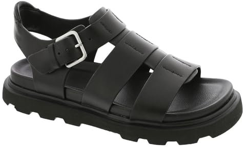 UGG Capitelle Strap, Sandalias deslizantes Mujer, Black, 40 EU
