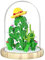 NOOLY 670 Pezzi Blocchi da Costruzione Fiore con Copertura Platica per la Decorazione della Casa e dell'Ufficio KLJMH-01 (Cactus)