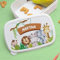 Transparent Gift Fiambrera Infantil Personalizada con Nombre Animales Selva. Fiambreras para Niños y Niñas. Porta Bocadillos para Colegio, Guardería. Caja de Almuerzo, Merienda con Tapa Vuelta al Cole