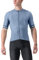 CASTELLI Entrata VI Herren-Trikot, Viertelärmel, Reißverschluss für Aerodynamik, Gravel-Biking & Rennrad, Light Steel Blue/Dark Steel Blue-Winter Sky, Mittel